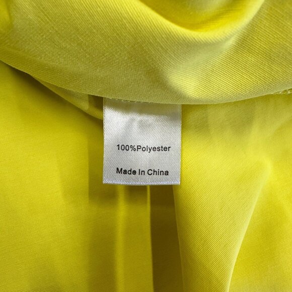 Tuckernuck Women's Citron Feather Jamie Midi Dress sz M Jacquard Yellow NWT - Picture 8 of 8